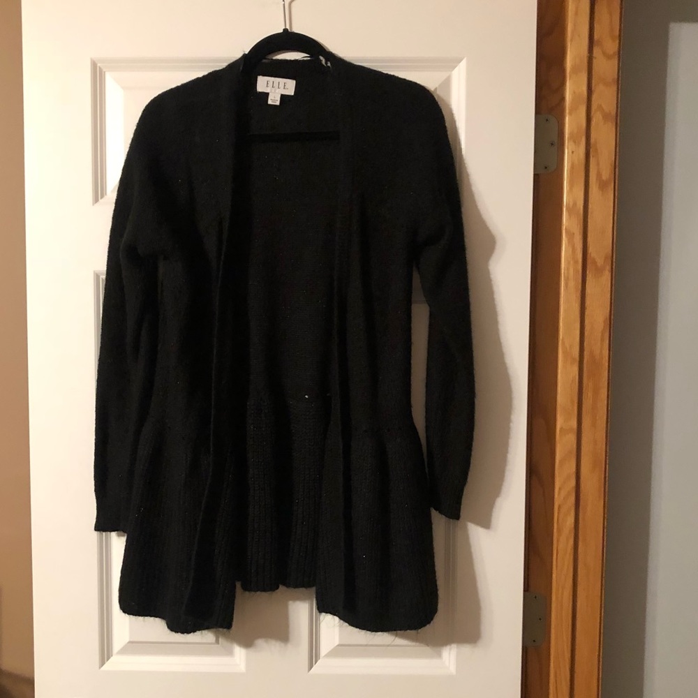 Large Sparkly Black Elle Cardigan